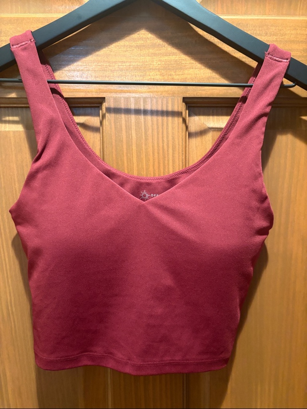 Maroon Aerie Cropped Tank Top